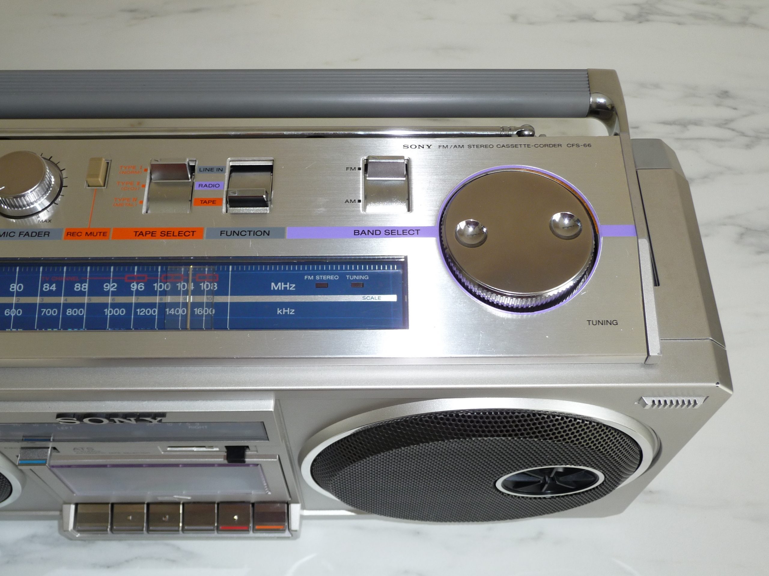 SONY CFS-66 FM/AM Stereo Radio Cassette Recorder -