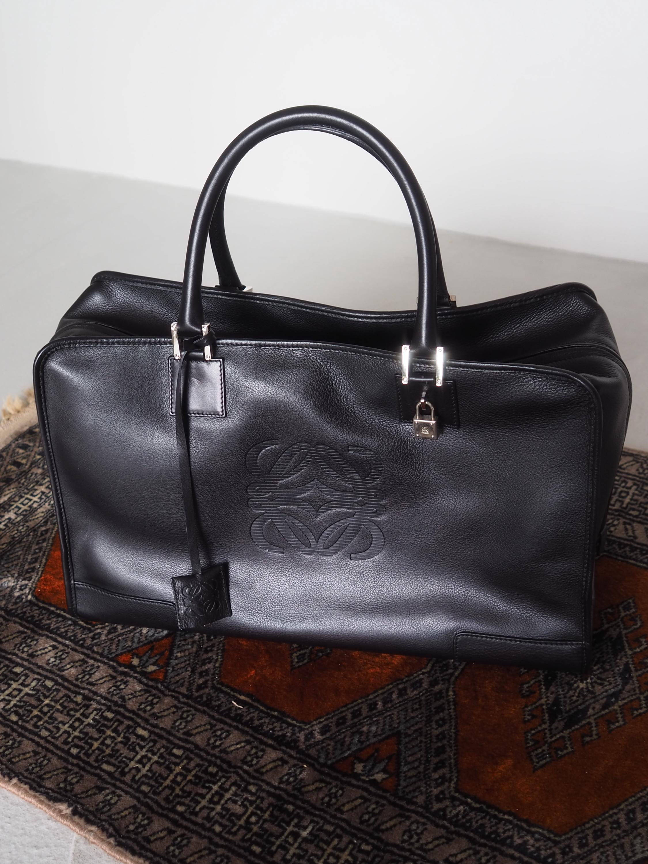 LOEWE ロエベ アマソナ 44 ボストンバッグ 旅行バッグ ブラック