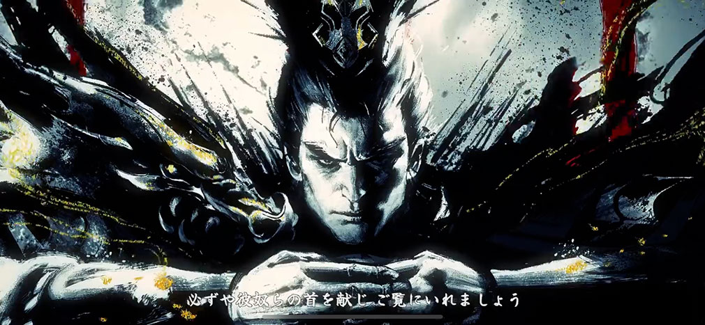 三国志 水墨画 戦闘シーン 三英戦呂布 三国志 水墨画 戦闘シーン 三英