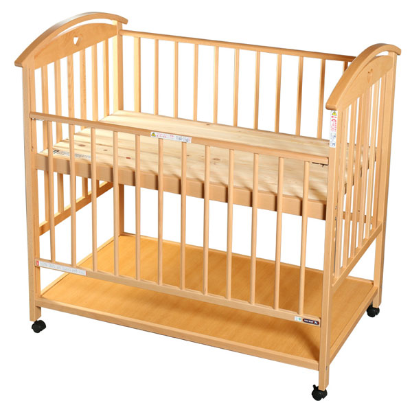 サワベビー 日本製ハイタイプベッド V型オットー ナチュラル 澤田工業