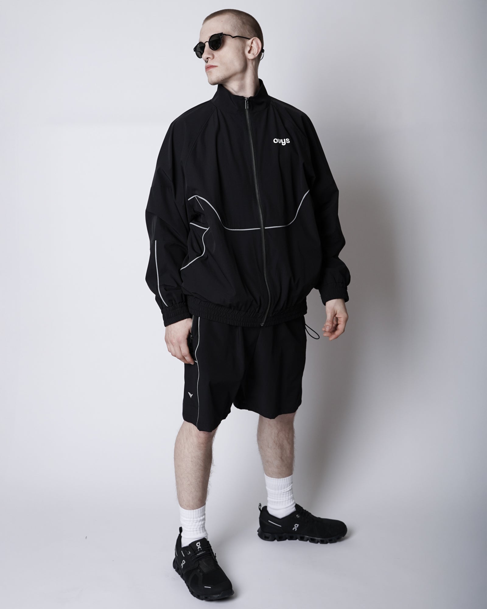 メンズ【ovys公式】ワークアウトナイロンライントラックジャケット