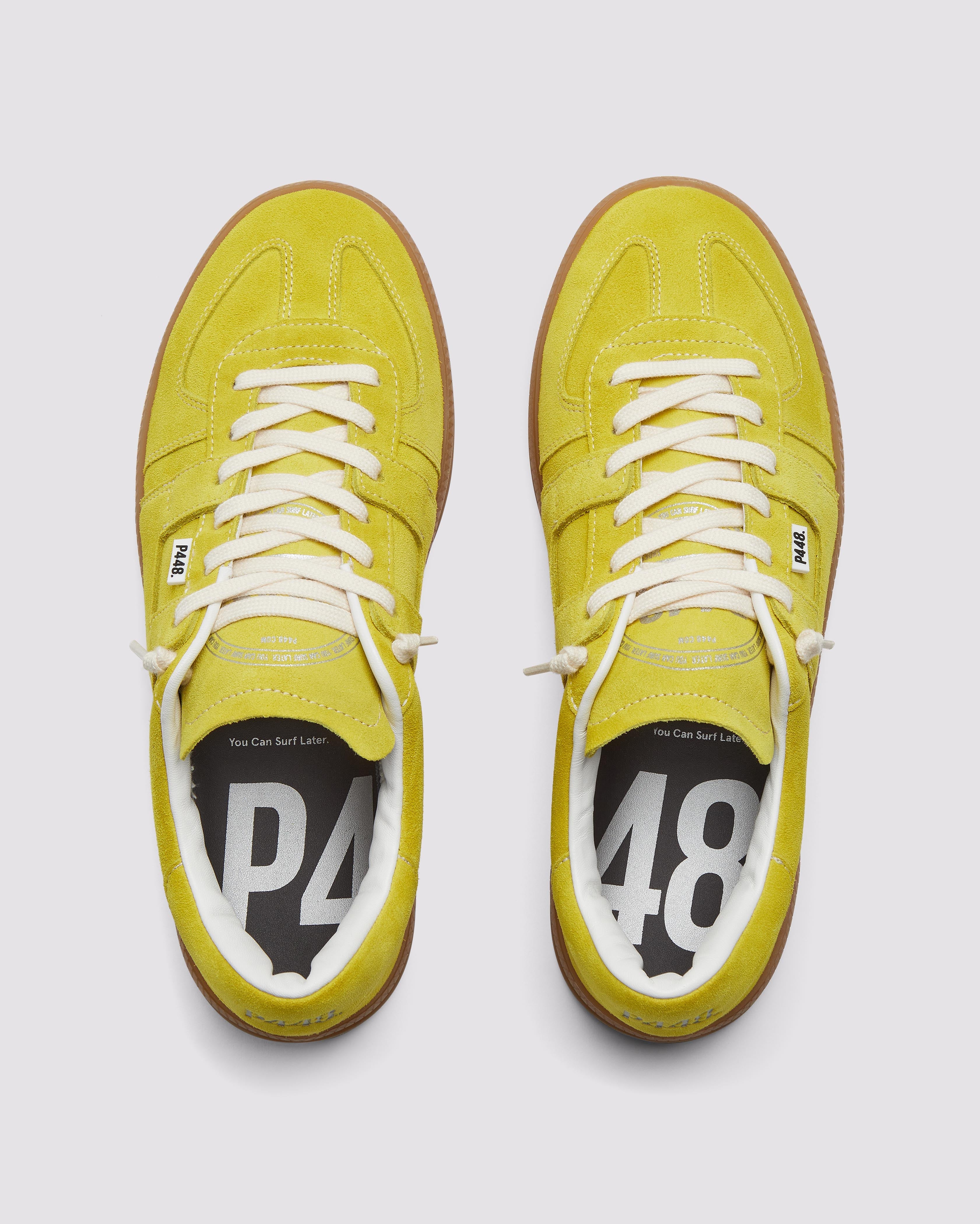 Monza Sun - Low-Top All Yellow Suede Sneaker – P448®