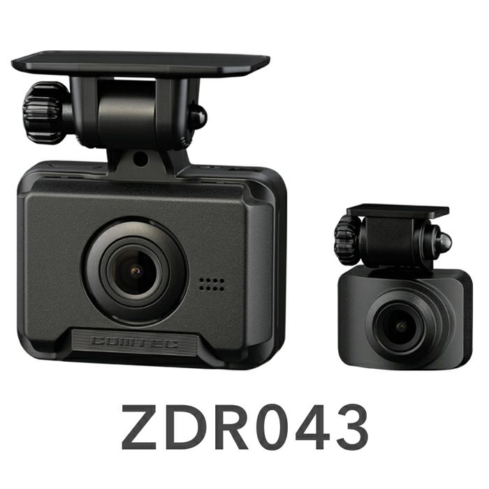 コムテック ドライブレコーダー ZDR043 前後2カメラ フルHD録画 ノイズ