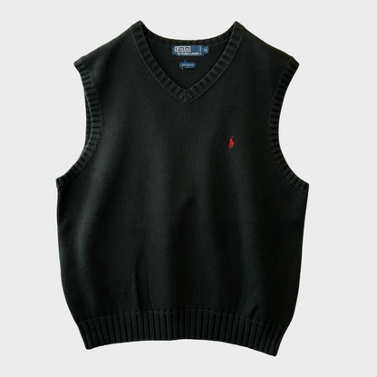 00's Polo by Ralph Lauren ラルフローレン ニットベスト 黒 (XL