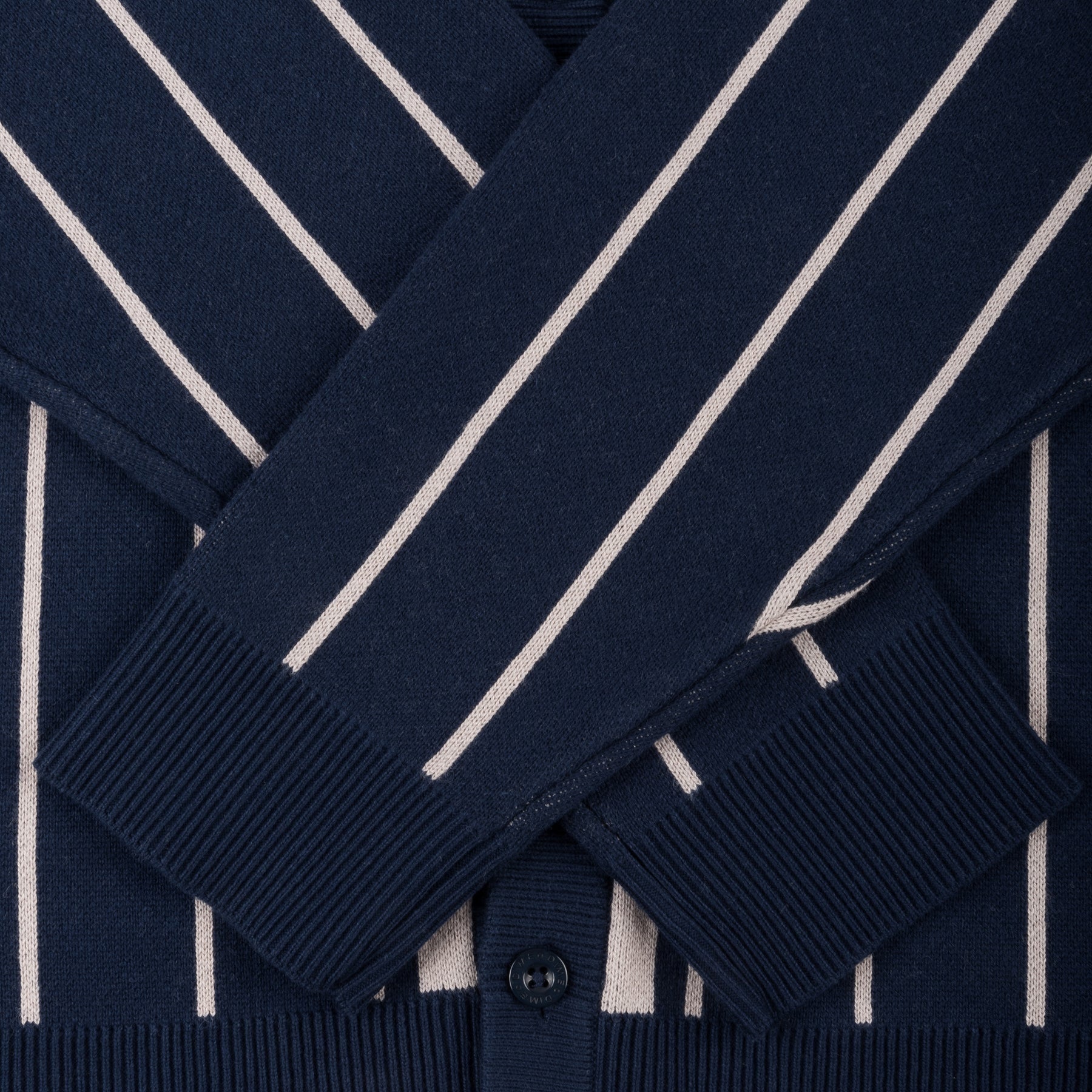 Dime Baseball Knit Cardigan - Navy – Palm Isle Skateshop