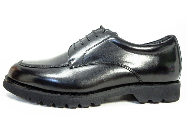 匠（TAKASHI）本革 Uチップ ビジネスシューズ 幅広Gワイズ（6E）黒