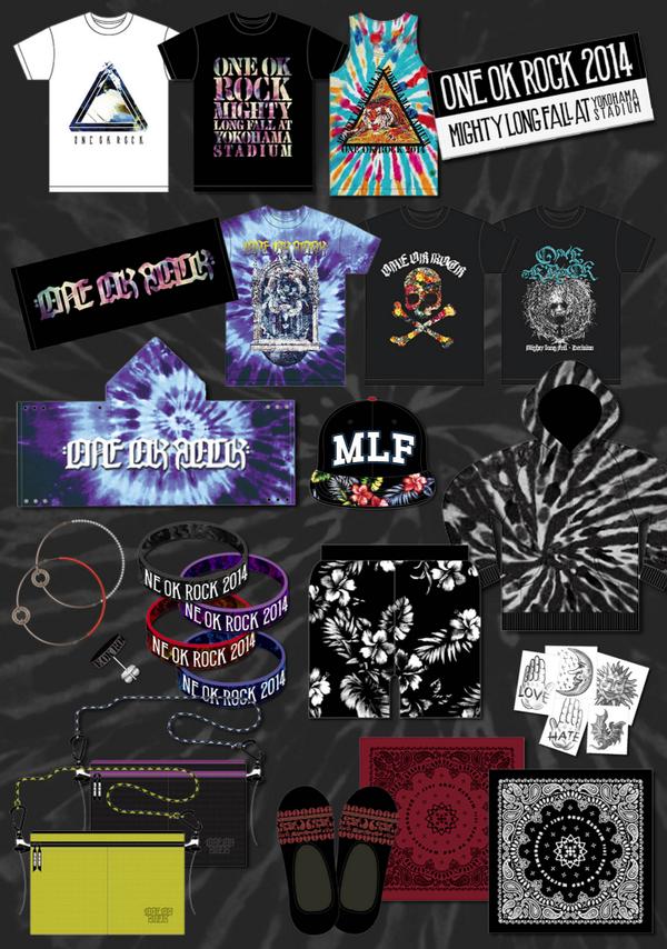 ONE OK ROCKが9月に開催する横浜スタジアム公演のグッズと2014年夏