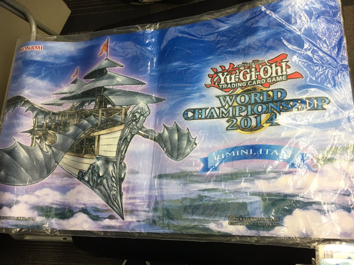 遊戯王 プレイマット】 世界大会2014イタリアリミニ 輝銀の天空船-レオ