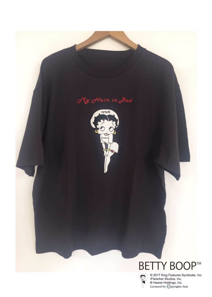 My Hair is Bad×Betty Boop(TM)×MOSHPIT】 コラボTシャツ発売決定