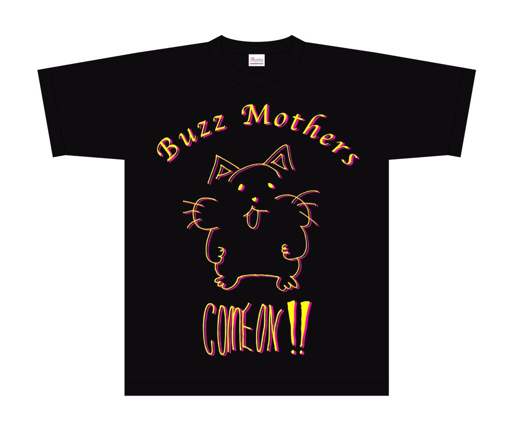 バズマザーズNEWグッズpart2】 山田亮一手書きのイラストTシャツ！12月