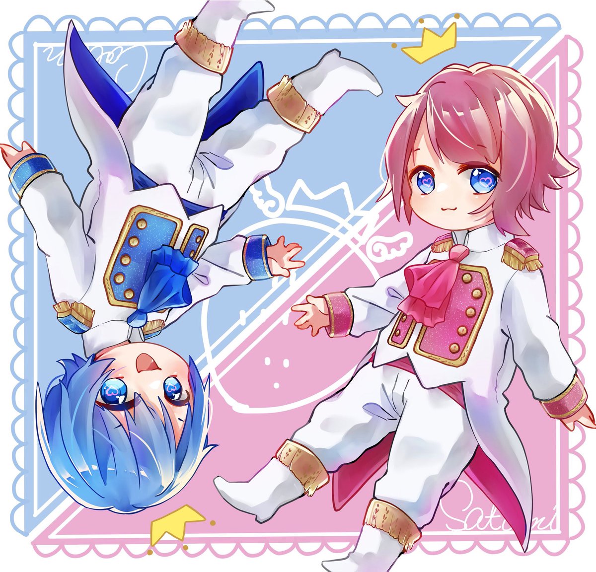 さところ王子様衣装～💗💙 #すとぷりギャラリー #さとみくん #ころんくん