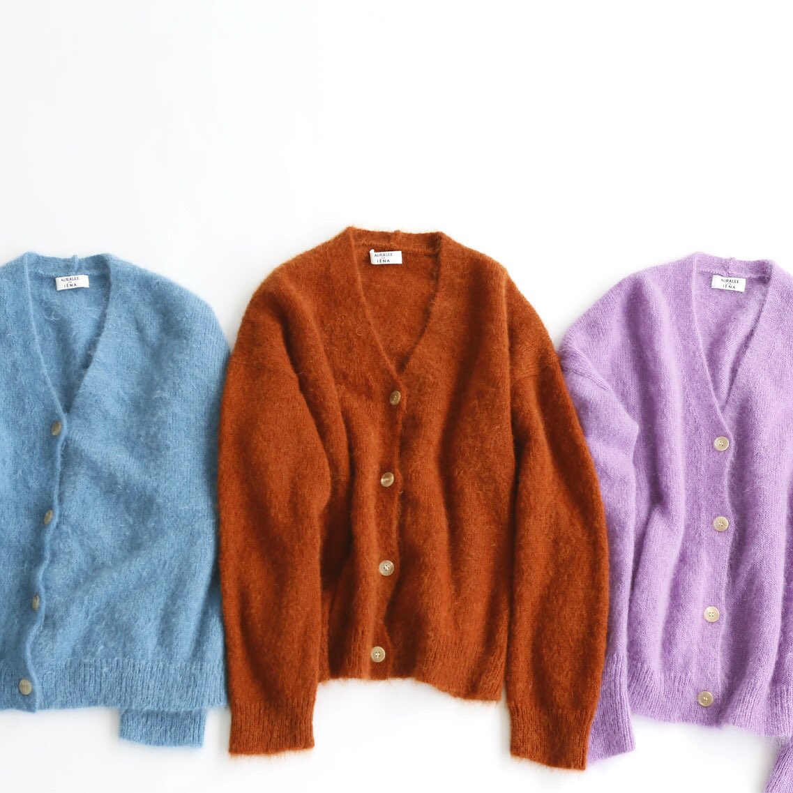 ルミネ1/3F イエナ】☆イエナ別注☆AURALEE KIDモヘアカーディガン