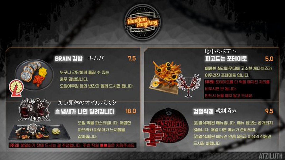 ハムハムパンパン今回のテーマメニュです 参考にしてください この