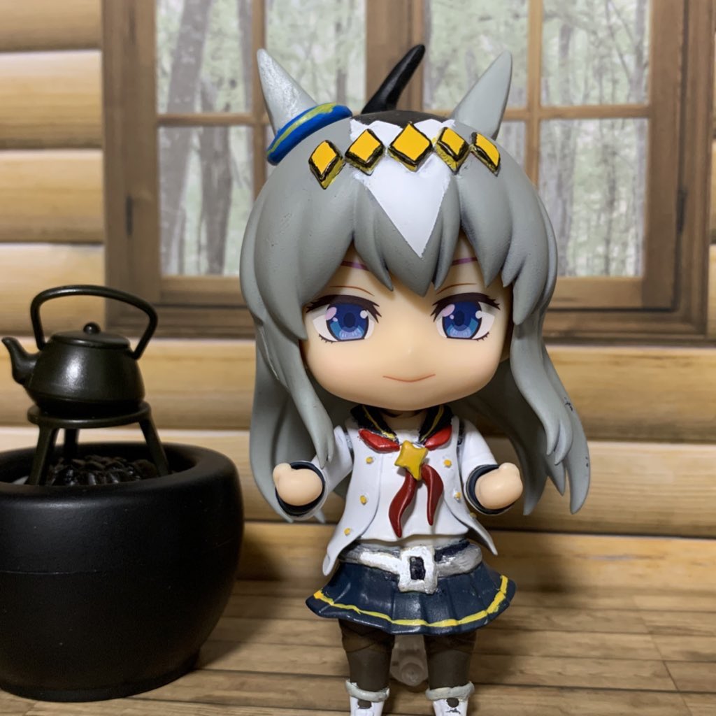 ねんどろいど オグリキャップ 完成しました！ 頭の菱形とか模様とか