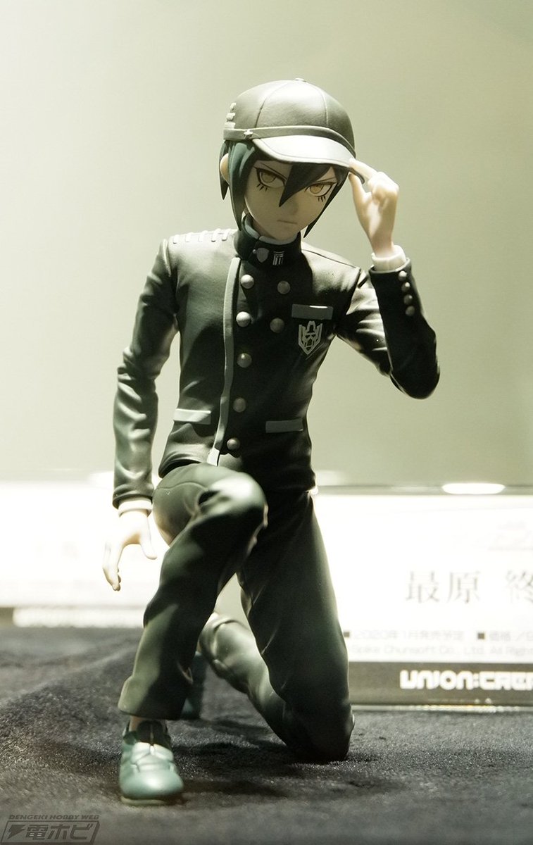 ニューダンガンロンパV3』#王馬小吉、#最原終一 のフィギュアが展示