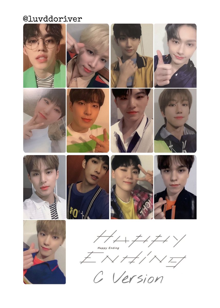 Seventeen - Happy Ending Photocard set [Japan] Cr. luvddoriver