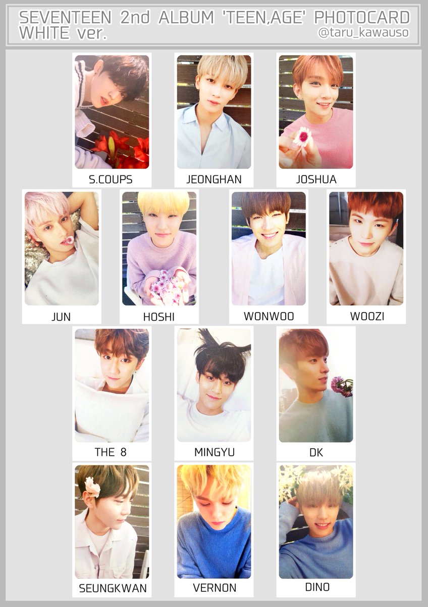 TEEN,AGE フォトカード トレカ一覧