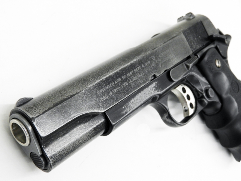 本日の入荷品】 #ガスガン MEUピストルをベースに全体をバトルダメージ