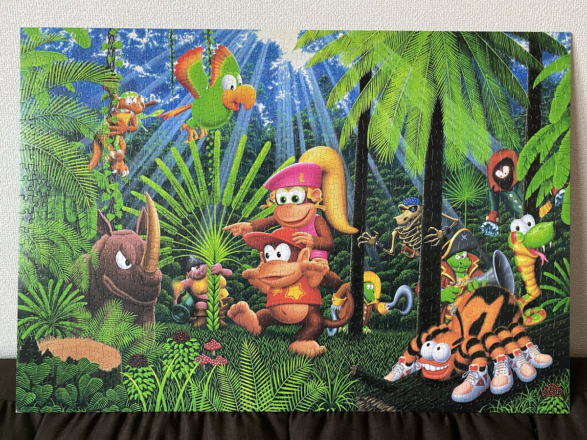 昔描いたジグソーパズルのドンキーコングシリーズの中の1枚です
