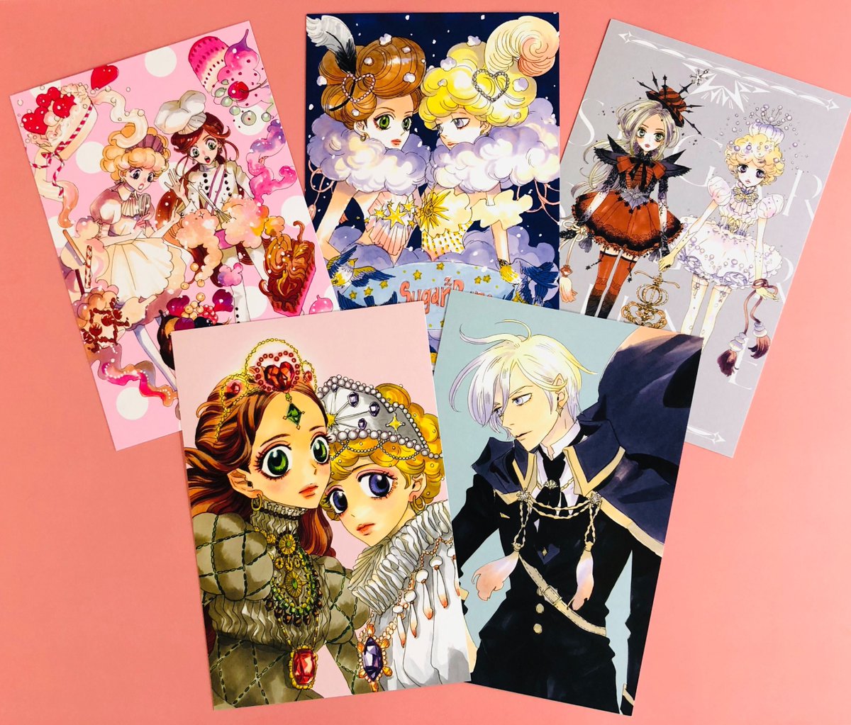 シュガシュガルーン 新装版(1巻以外初版本) 特典ポストカードセット