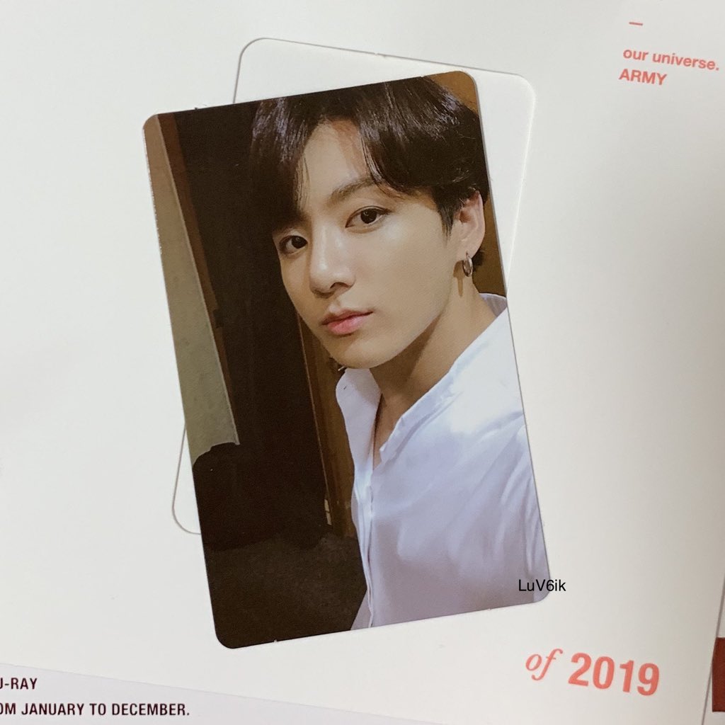 BTS Memories of 2019 Blu - Ray Jungkook Photocard