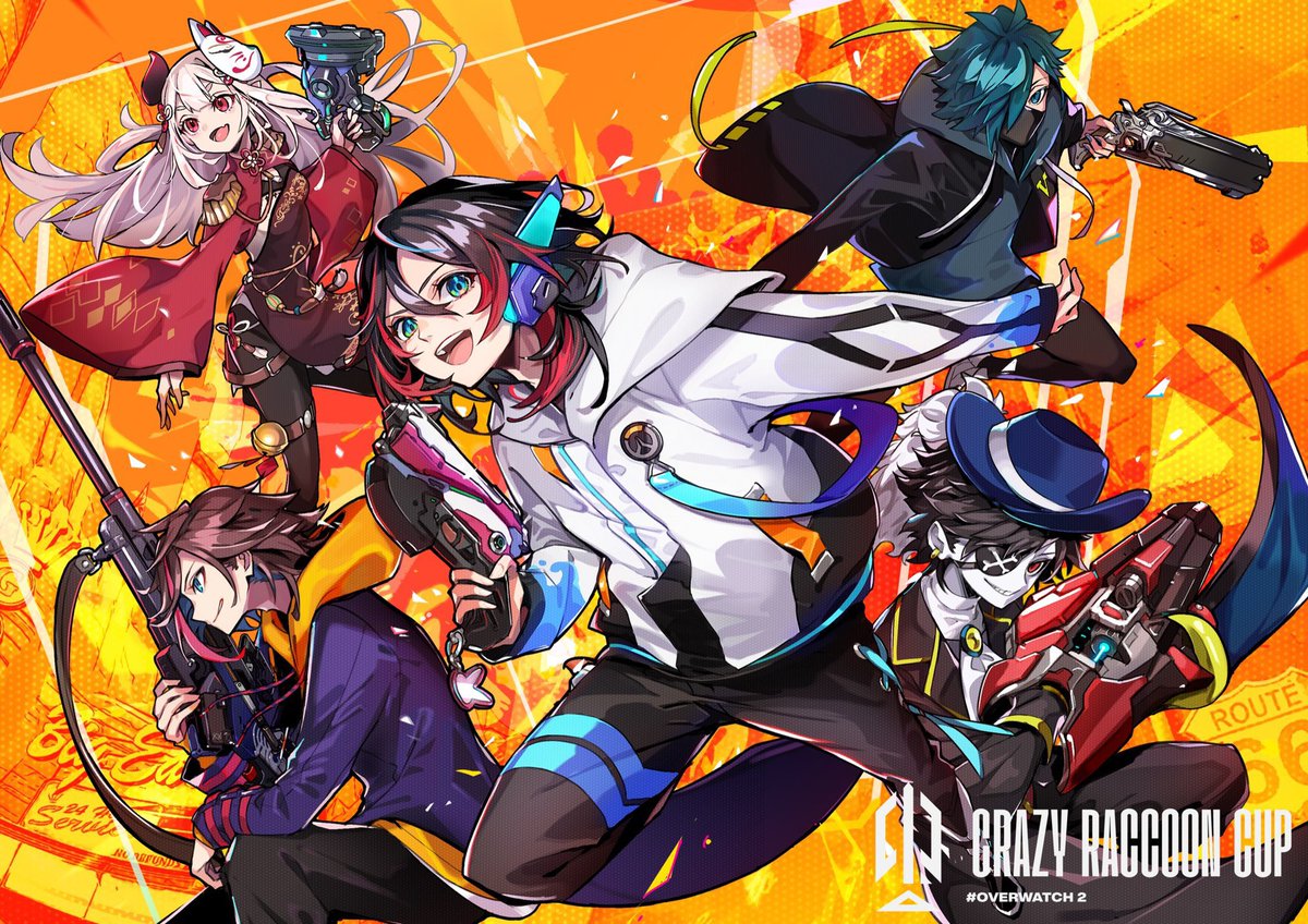 第2回Crazy Raccoon Cup優勝チーム『漢五人』優勝記念チームアート