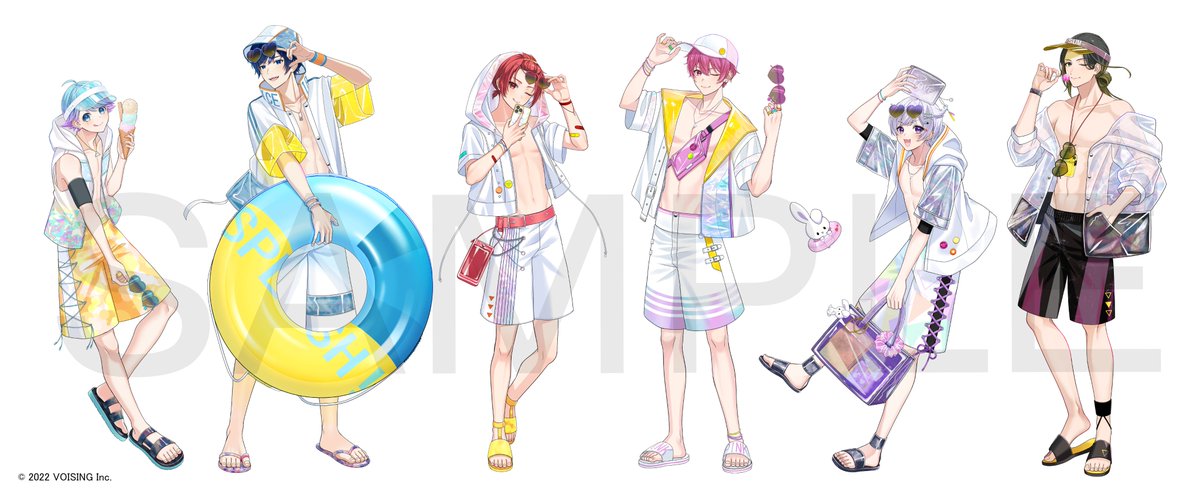 この度、いれいす様の新曲「よっ！夏大将！LOVE紫外線」にてイラストを