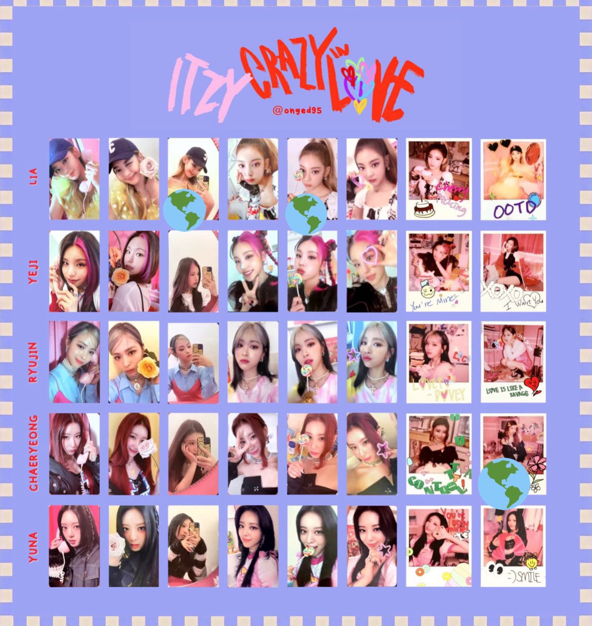 itzy イェジ 釜山デパート特典トレカ crazy in love ITZY イェジ crazy