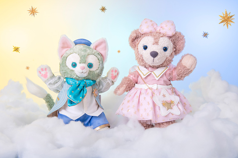 ジェラトーニとシェリーメイを発見♪ ふたりもダッフィーに気づいて手