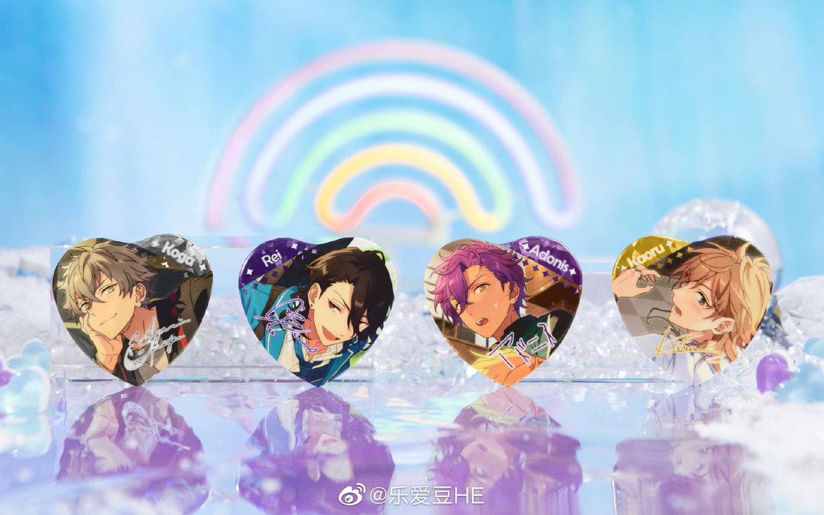 あんスタ 中国 宝石心晴缶ハート缶バッジ 実物図公開 綺麗(⁎⁍̴̆Ɛ⁍̴̆⁎)