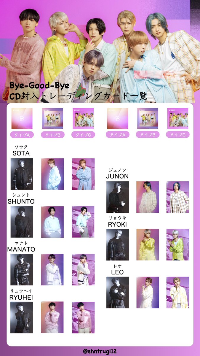 トレカ・グッズ一覧の🌲！ BE:FIRST のデビューシングル「Gifted.」と