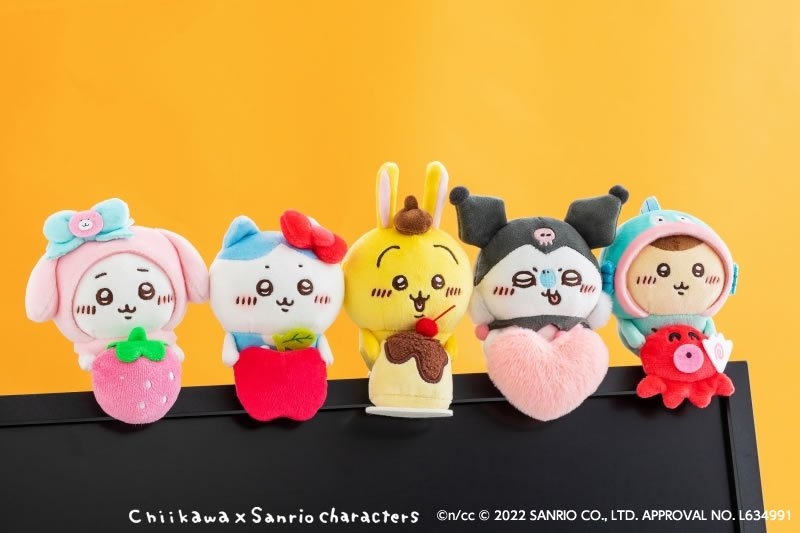 ちいかわ デスクトップから見守るひっかけぬいぐるみ 3体セット タグ