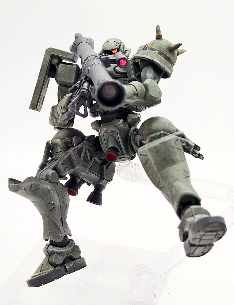 量産型ザク(GQ)完成しました。部分塗装成型色仕上げの1day製作です