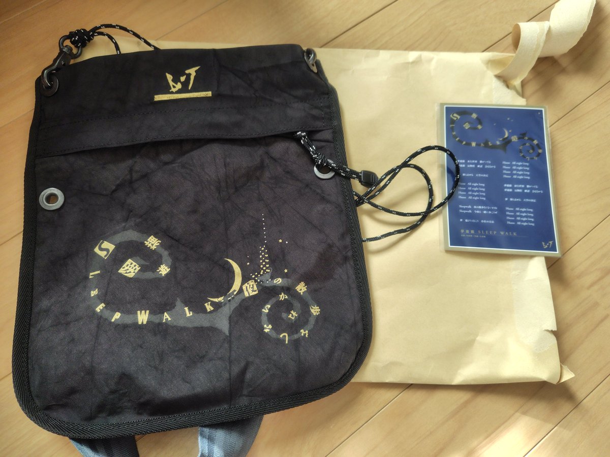 BUCK∞TICKサコッシュ到着〜👜 歌詞カードにサインなし！😂 割と大きめ