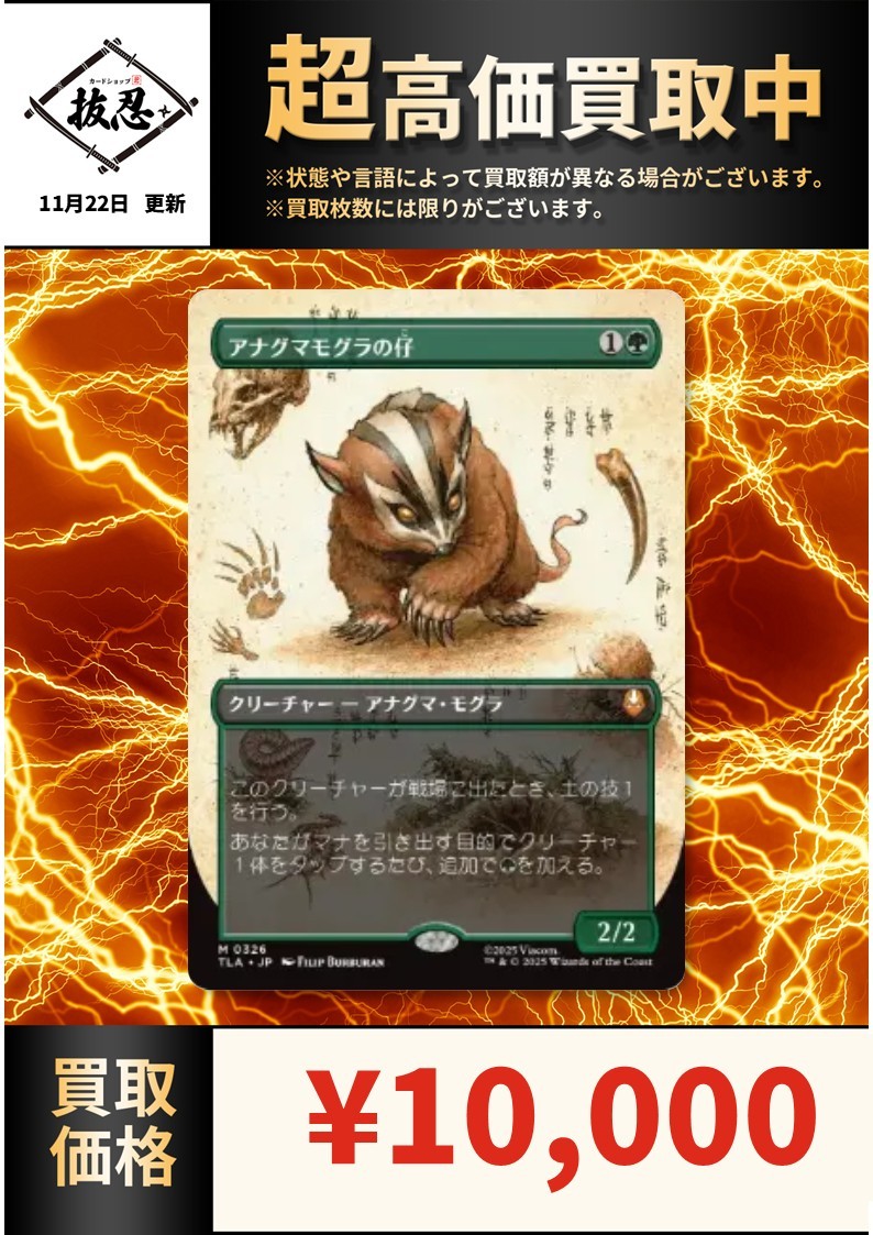 MTG アナグマモグラの仔 日本語版 拡張アートFoil アバター カード詳細