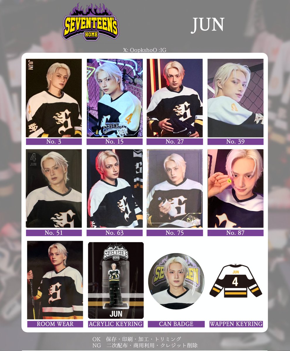 25 SEVENTEEN's HOME ] - - PHOTO CARD LIST - ~ S.COUPS ~ ~ JOSHUA