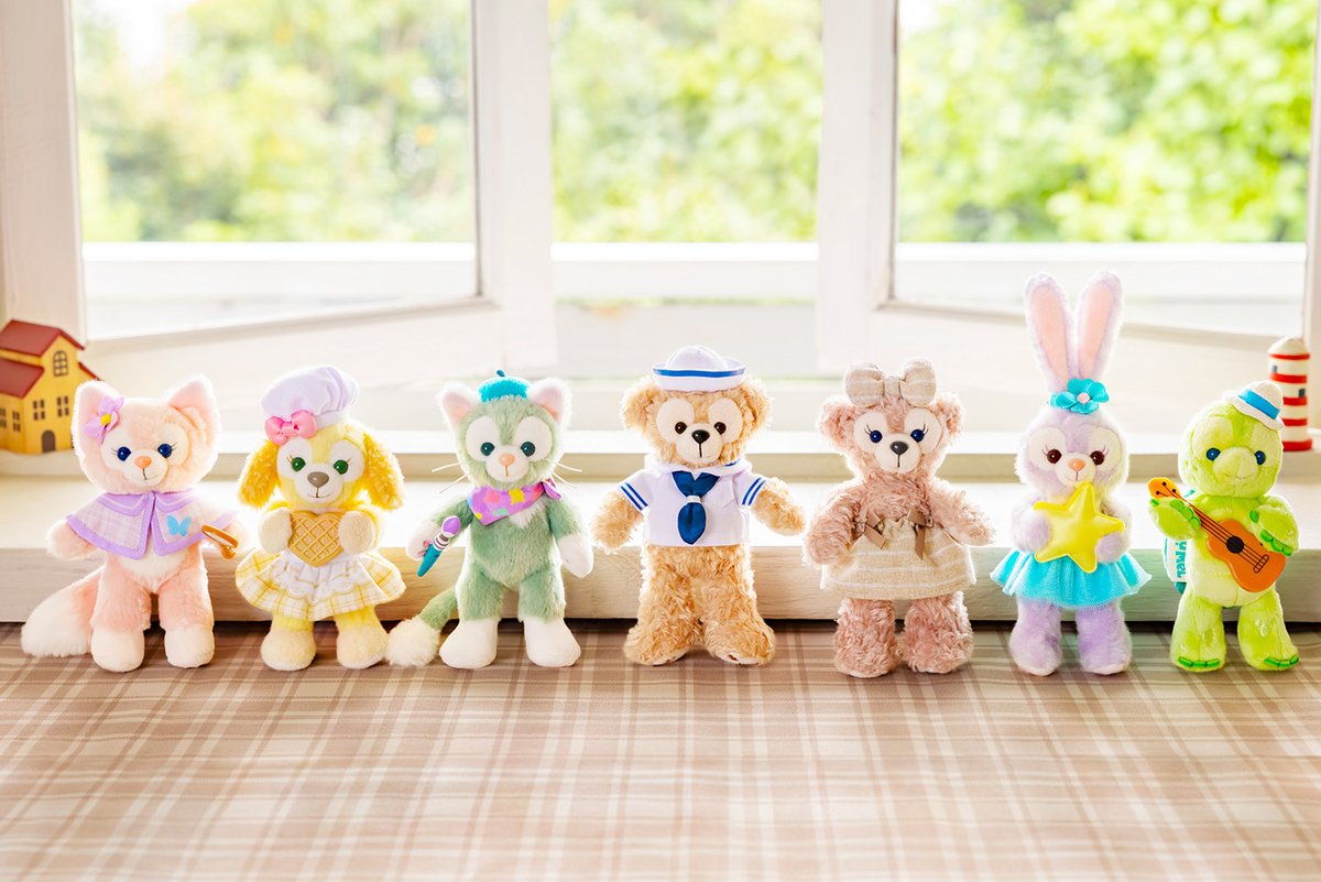 🌟ダッフィー＆フレンズのぬいぐるみバッジ🌟 ジェラトーニ、ステラ