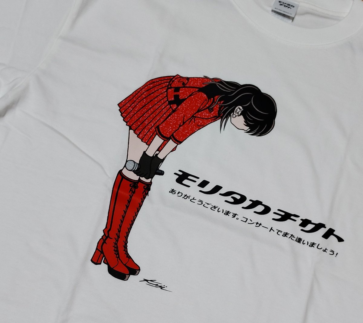 森高千里さん「レッツ・ゴォーゴォー！ツアー」アンコール衣装 Tシャツ