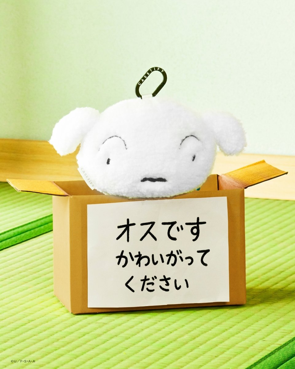 クレヨンしんちゃん x CASETiFY シロ ぬいぐるみポーチ 🐾 ＼ ちいさく