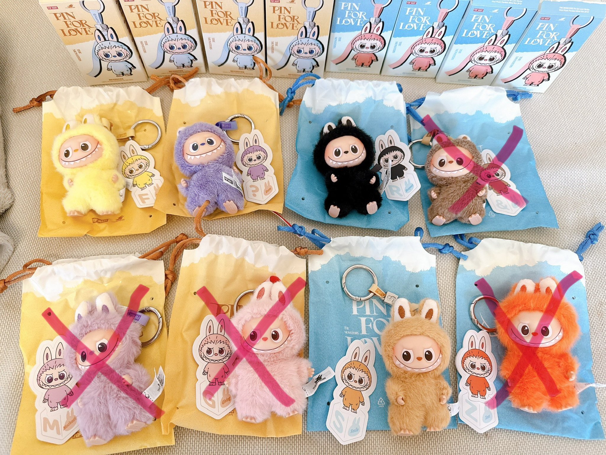 ラブブ PIN FOR LOVE イニシャル前半 ラスト1セット 正規品】POP MART