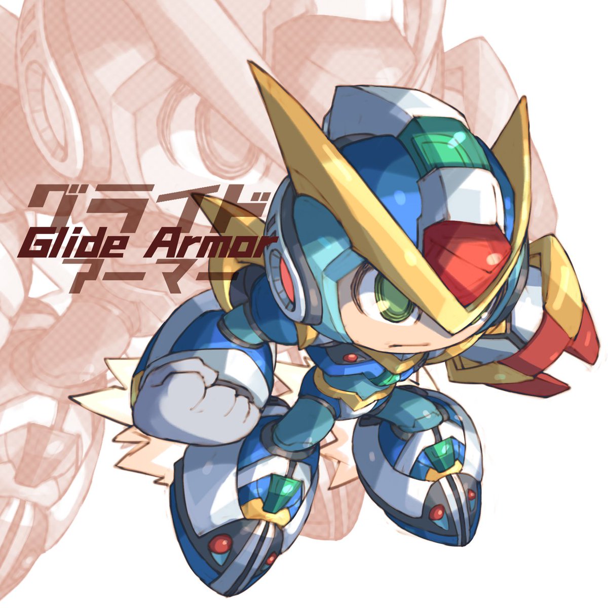 ロックマンX30周年 あと2日 X7 「グライドアーマー」 Glide Armor