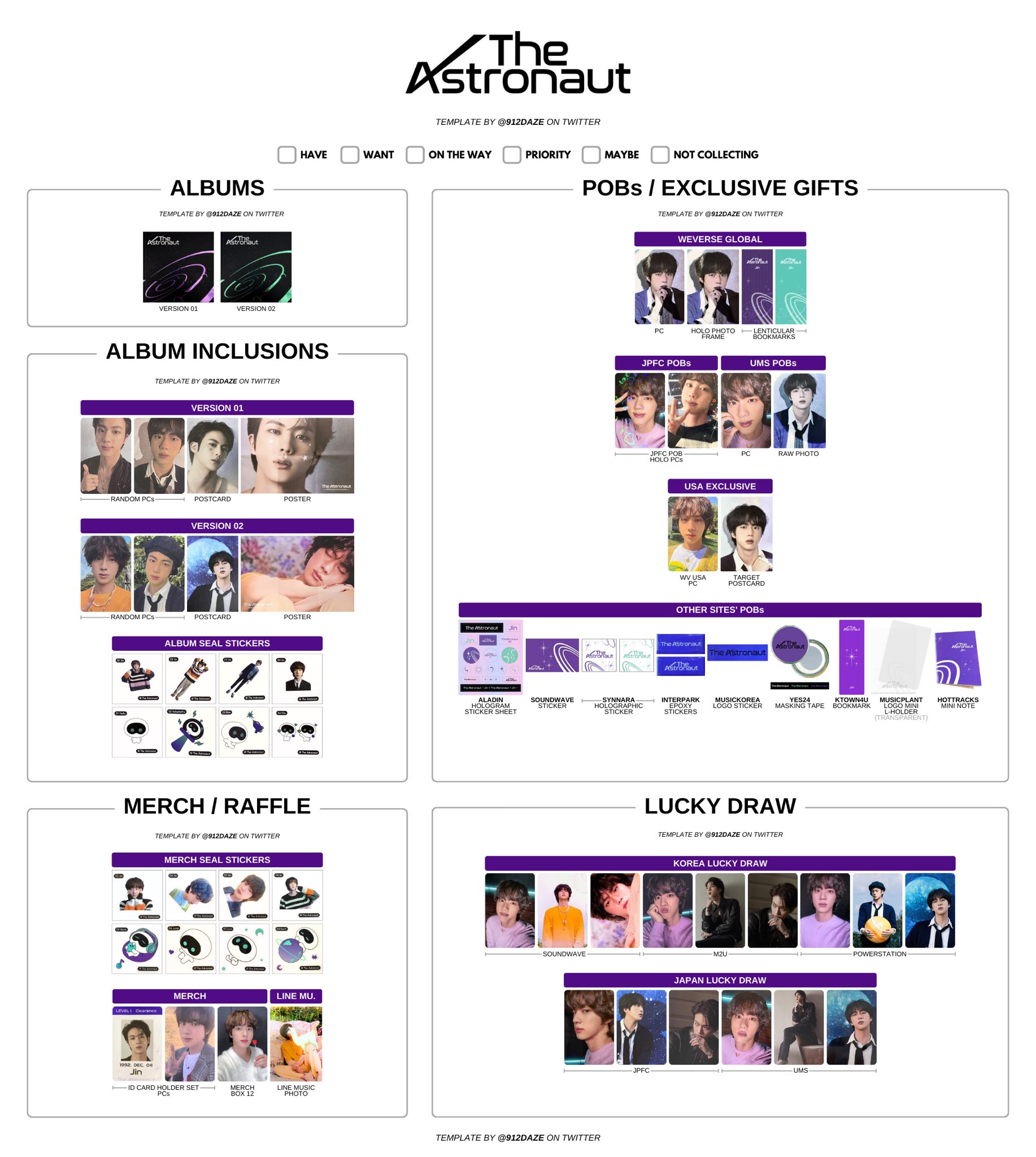 BTS JIN The Astronaut トレカ ラキドロ 公式 BTS JIN The Astronaut