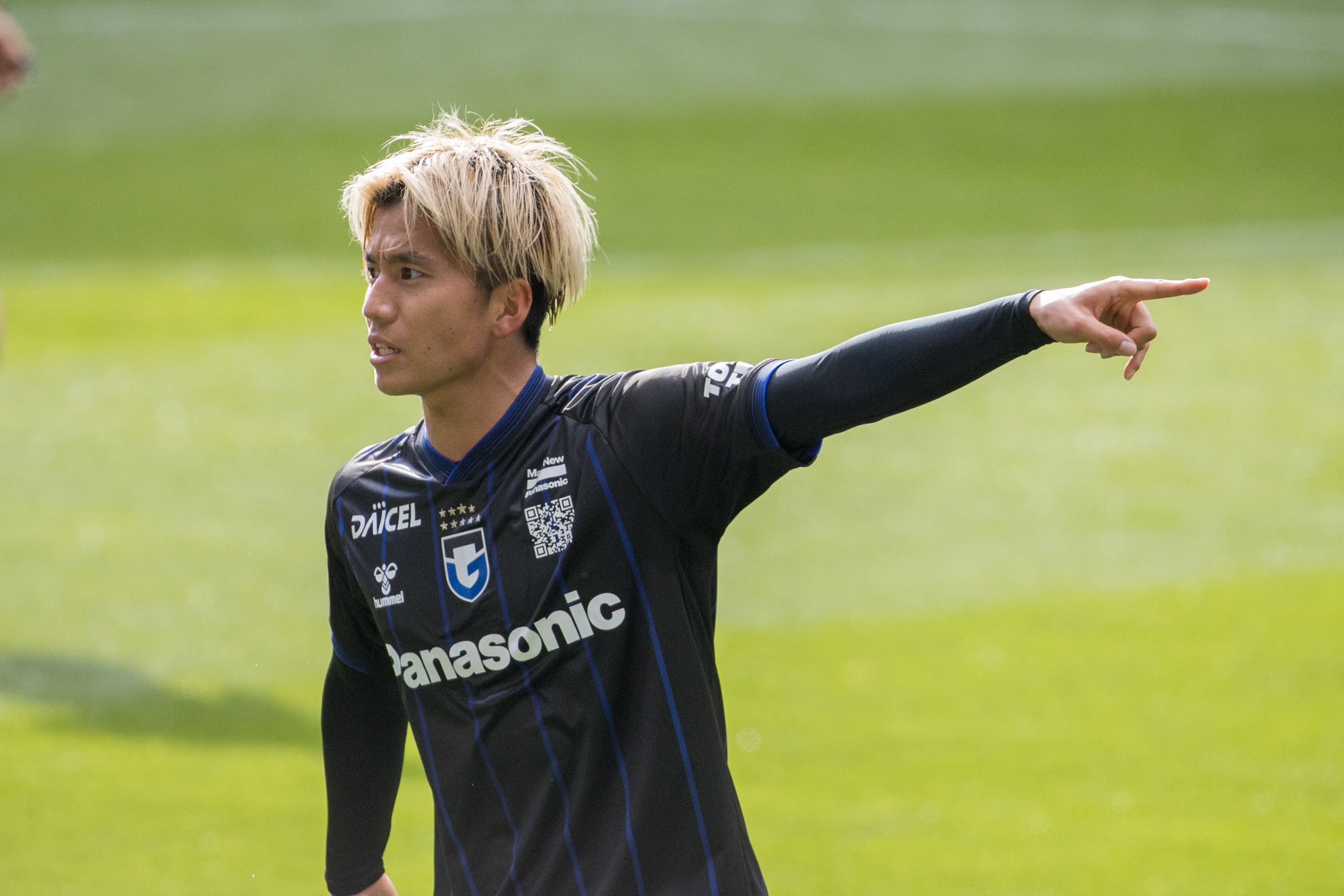 ガンバ大阪2025 レプリカ長袖ユニフォーム14山田康太選手o-xo