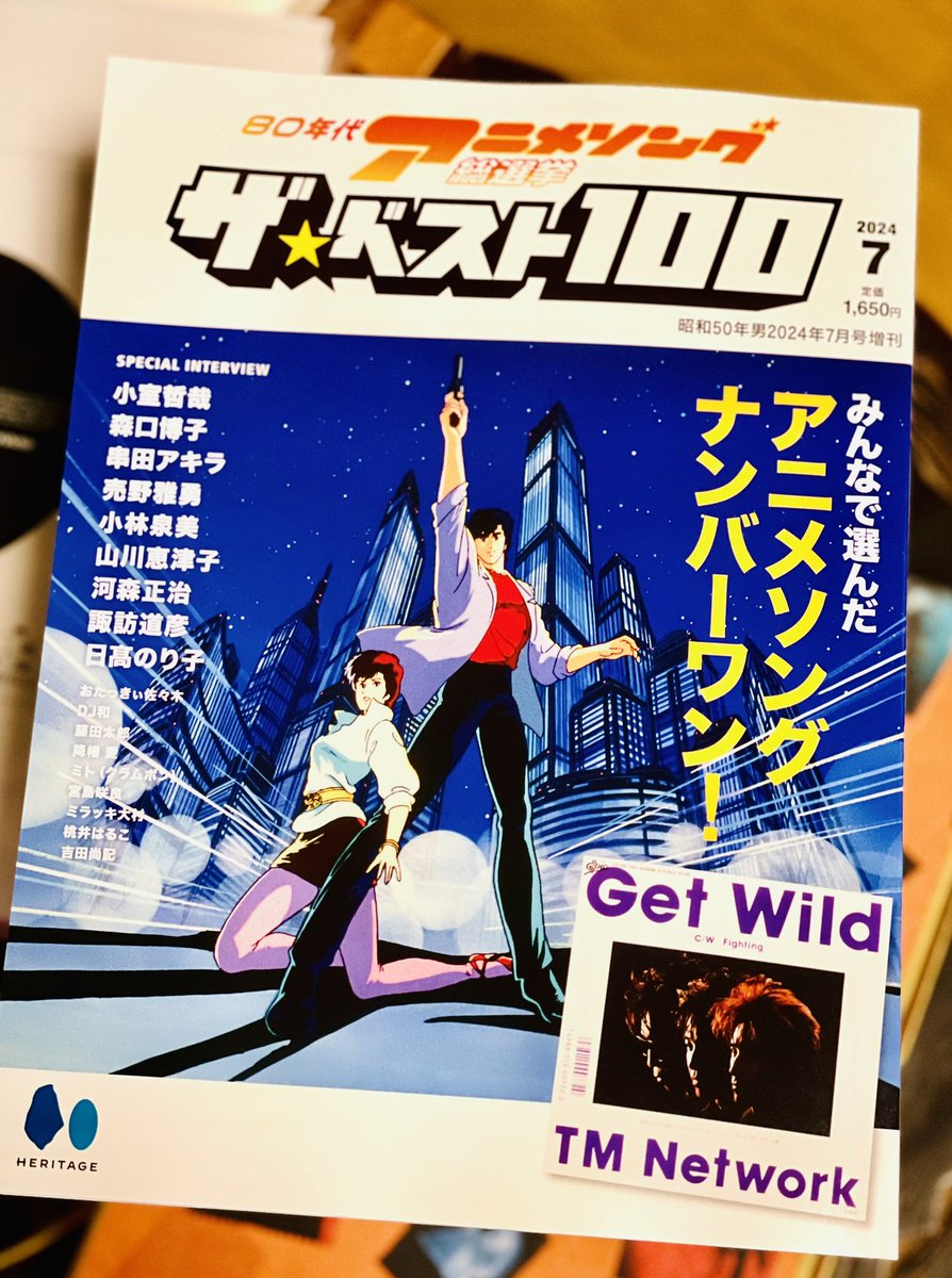 昭和50年男2024年7月号増刊 80年代アニメソング総選挙 ザ⭐️ベスト