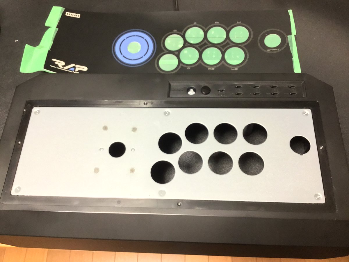 HORI アーケードスティックRAP3 V3SAの改造､レバーレス化(自作HITBOX