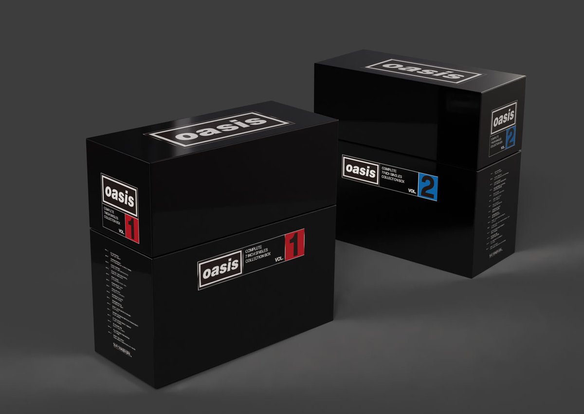 Oasis の超貴重な7インチ・シングル・コレクションBOX (Vol.1 & Vol.2