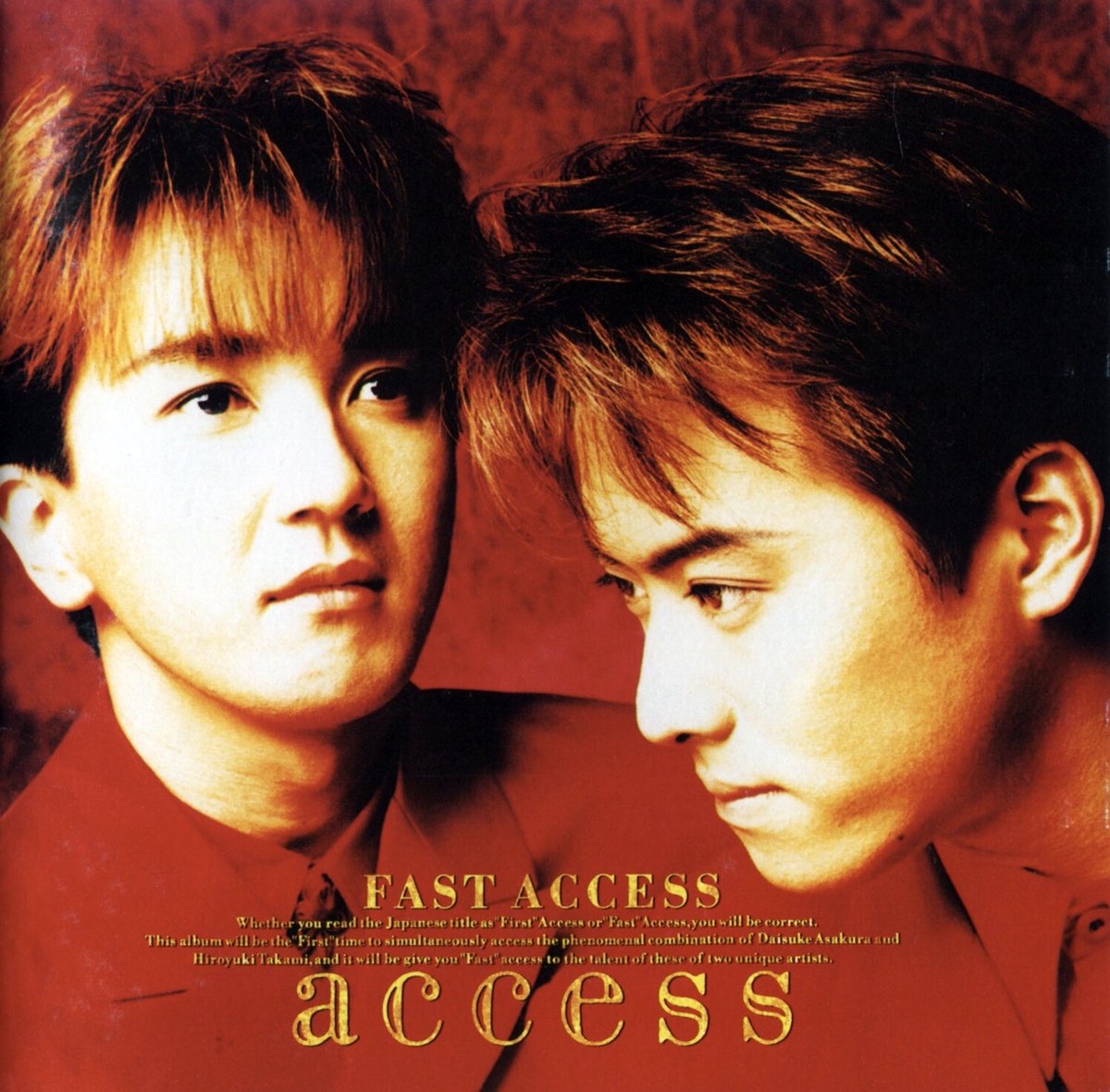 1993/02/25】1st ALBUM「FAST ACCESS」発売 #AXS #access #浅倉大介