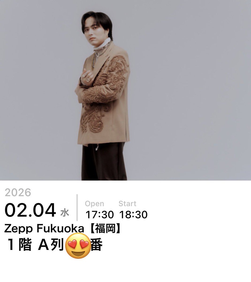 竹中雄大『DIVA』リリースツアー 福岡初日が大盛況