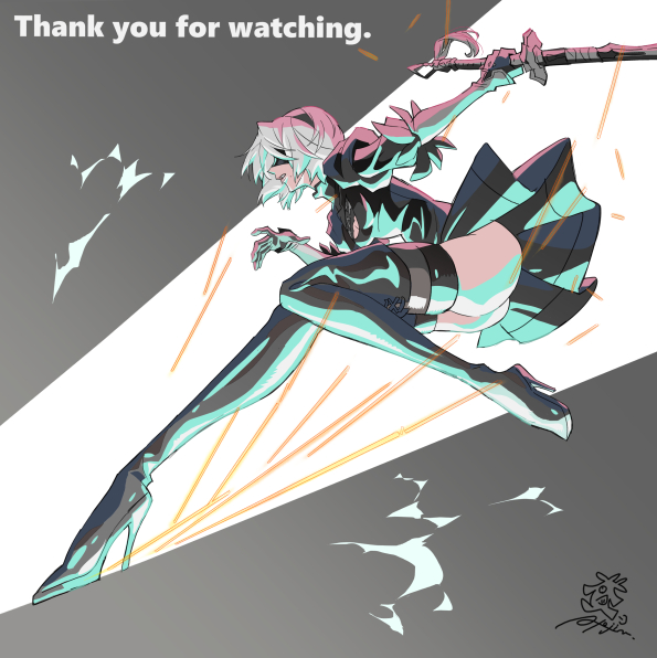 話数終わりのイラストを考えていたけど、放送時それどころではなかった