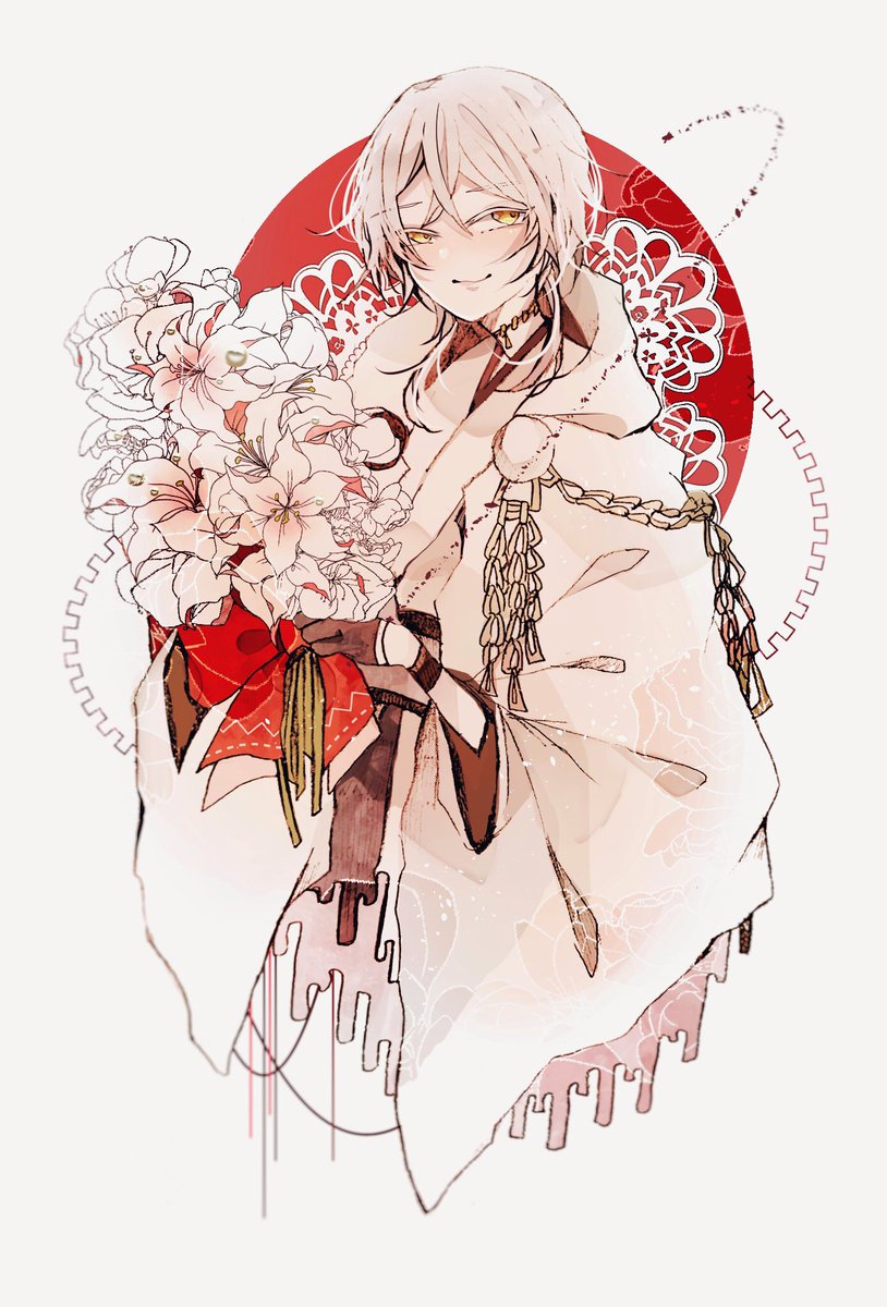 鶴丸国永(刀剣乱舞) 「-鶴- 」|なつののイラスト